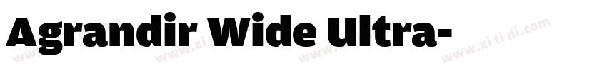 Agrandir Wide Ultra字体转换